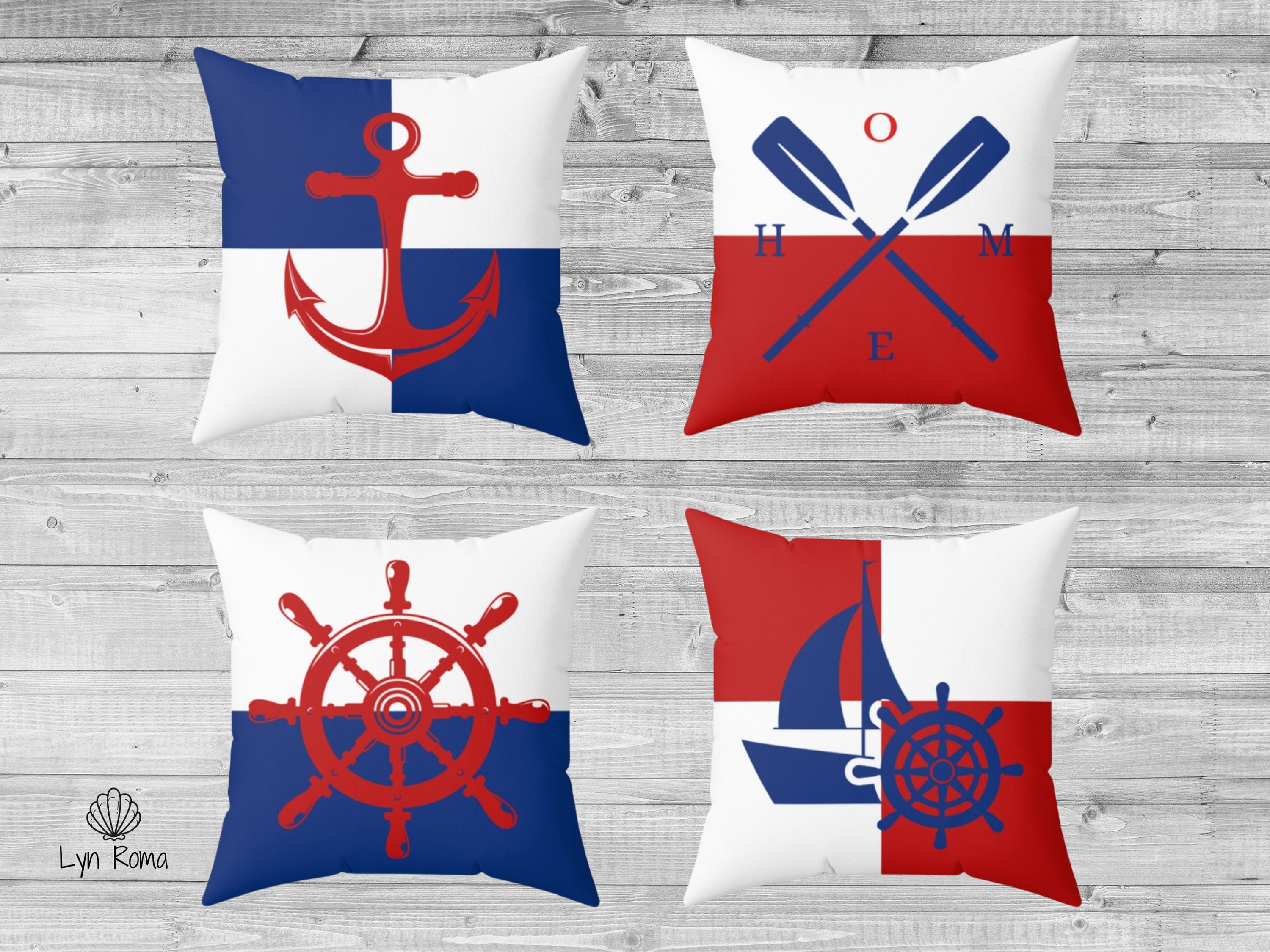 Nautical pillows and for sale  