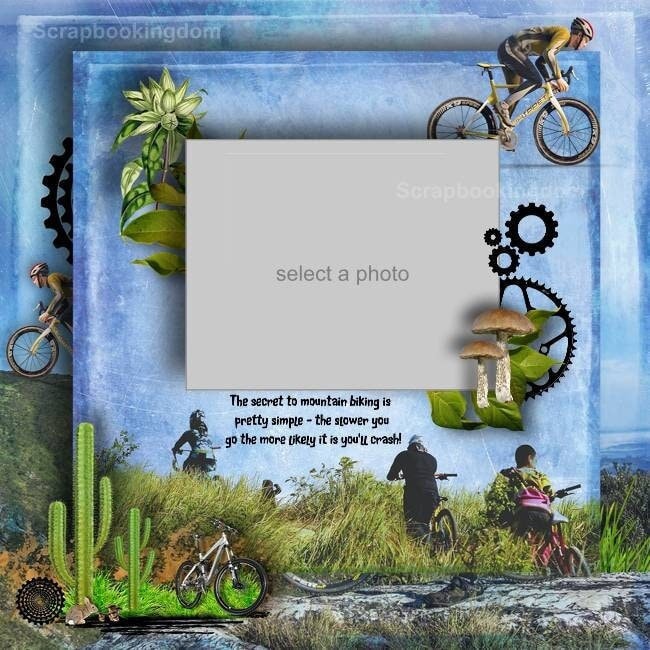Cycling themed scrapbook for sale  