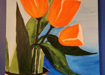 Obraz akrylowy Tulipany 50x40 cm na sprzedaż  Warszawa