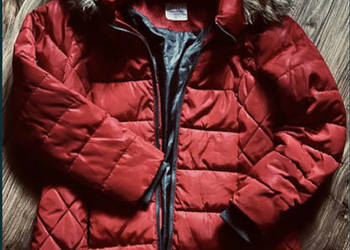 Czerwona kurtka, ocieplana, zimowa kurtka na sprzedaż  Głogowo
