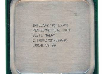 INTEL PENTIUM DUAL CORE E5300 2.6GHz SLGTL LGA775 na sprzedaż  Lubań