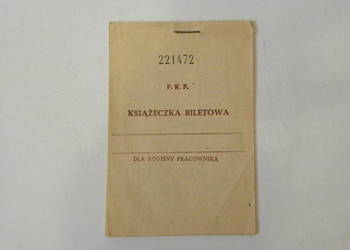 Kolekcjonerskie bilety kolejowe książeczka biletów PKP rok 1990 na sprzedaż  Legnica