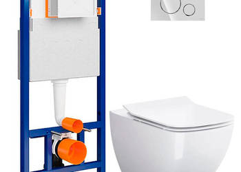 Używany, Kompletny system podtynkowy wc Cersanit z miska virgo na sprzedaż  Zakopane