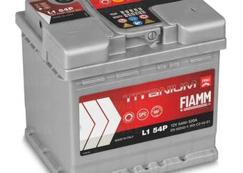 Akumulator FIAMM TITANIUM PRO 12V 54Ah 520A Prawy Plus na sprzedaż  Mielec