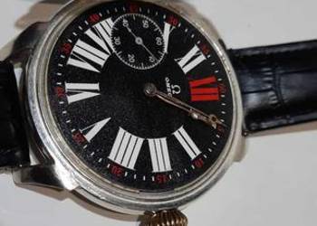 Zegarek Omega Pasówka czarna w srebrze (K1550) na sprzedaż  Warszawa