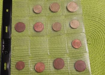 zestaw monety euro 12szt., używany na sprzedaż  Łomża
