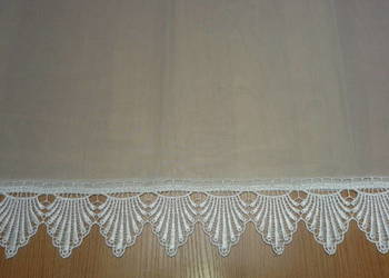 firana gotowa woal z gipiurą 150 x 650 cm. na sprzedaż  Wrocław