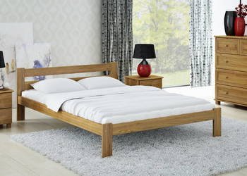 Meble Magnat łóżko 140x200 drewniane sosnowe Mato kolor dąb, używany na sprzedaż  Sopot
