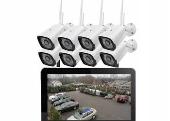 Zestaw 8 kamer WIFI 3TB dysk LCD FullHD podgląd na telefonie na sprzedaż  Wrocław