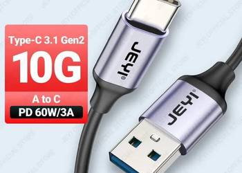 JEYI różne kable USB A - C / C - C 60W/3A 10Gbps najtaniej! na sprzedaż  Grzywna