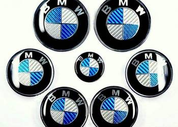 Znaczek BMW Emblemat Carbon Komplet E36 E46 E90 E60 E70 F10 na sprzedaż  Warszawa
