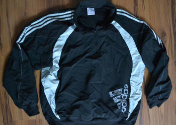 czarna bluza adidas kurtka oldschool XL, używany na sprzedaż  Warszawa