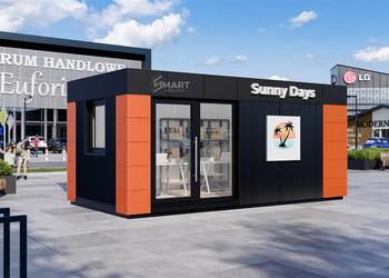 Kontener Biurowy Handlowy Usługowy Pawilon Kiosk Mobilny 7x3 z wc na sprzedaż  Jelenia Góra