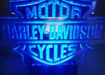 Lampka led 3d Harley Davidson Motor gratis na sprzedaż  Czechowice-Dziedzice