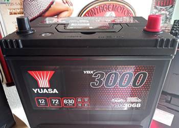 Akumulator YUASA 72Ah 630A P+ Japan na sprzedaż  Częstochowa