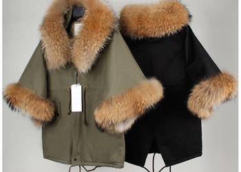 Parka w stylu Małgorzaty Rozenek S-XL czarna zielona na sprzedaż  Zielona Góra