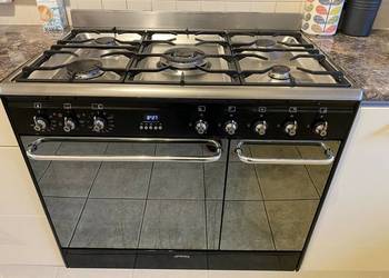 Kuchnia smeg  90 cm ładna czarna  brak wady lakieru na sprzedaż  Katowice