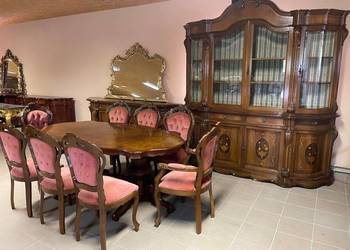 Piękny Włoski Zestaw Mebli Komplet Salon Stół 8 Krzeseł Komoda Witryna na sprzedaż  Gorzów Wielkopolski