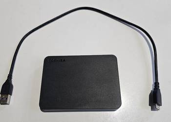 Używany, Dysk HDD Zewnętrzny 2 T TOSHIBA 2,5 cala Okazja na sprzedaż  Szprotawa