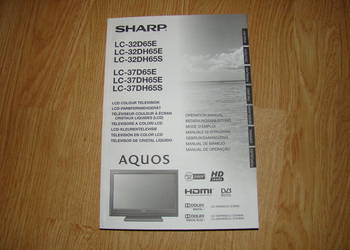 SHARP AQUOS LC-32D65E , LC-37D65E instrukcja obsługi. na sprzedaż  Gdynia