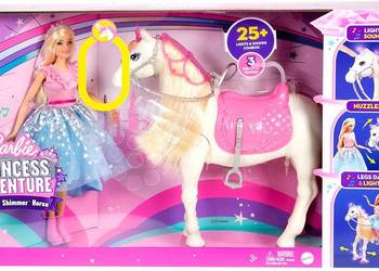 Lalka Barbie Koń Interaktywny Światło Dźwięk Księżniczka, używany na sprzedaż  Mogilany