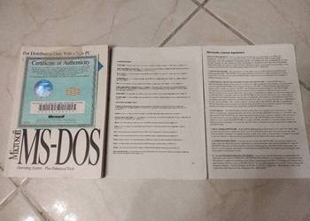 MS-DOS 6.22 oryginalny z certyfikatem, 4 dyskietki. na sprzedaż  Warszawa
