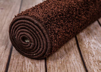 Wykładzina dywanowa shaggy brązowa czekolada na sprzedaż  Oświęcim