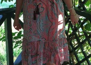Sukienka z rękawkiem 5 kolorów jedwab natur. od XS do 46 na sprzedaż  Białystok