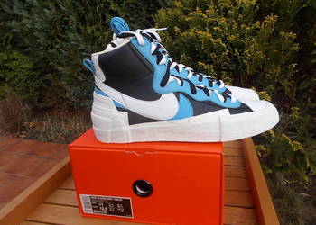 Używany, r45 Nike Blazer Mid Sacai White Black Legend Blue BV0072-001 na sprzedaż  Poznań