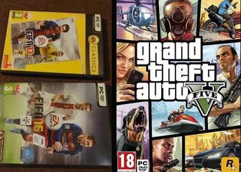 fifa 13 + fifa 16 pudełko + Grand Theft Auto V + inne gry na sprzedaż  Gdynia