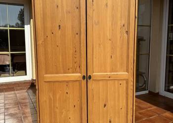 Szafa 2 drzwiowa drewniana Ikea Leksvik bieliźniarka, używany na sprzedaż  Sulbiny