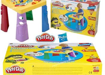 Używany, PLAY-DOH Zestaw Stolik Stoliczek Ciastolina Kredki Akcesoria na sprzedaż  Mogilany