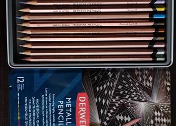 Derwent Metallic kredki ołówkowe metaliczne mięciutkie 12 kolorow na sprzedaż  Ostrów Lubelski