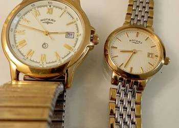Używany, szwajcarski komplet zegarków ROTARY, jak ze sklepu. Idealne. na sprzedaż  Lublin