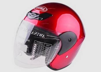 N170 Kask otwarty Awina Czerwony MOTOR SKUTER, używany na sprzedaż  Zabrze