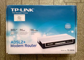 Router/modem ADSL2+  TP-LINK TD-8816, używany na sprzedaż  Ruda Śląska