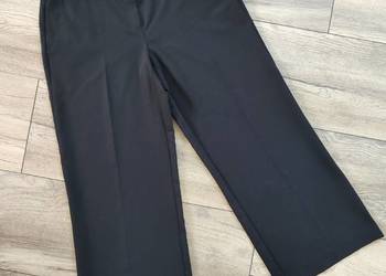 Czarne materiałowe spodnie eleganckie Next Szerokie Dzwony V na sprzedaż  Jasło