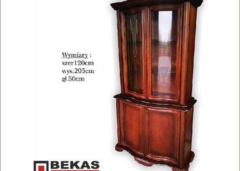 Stylowa Witryna 120 Fala Drewniane Fronty Gięte Szkło Producent BEKAS Meble na sprzedaż  Włocławek