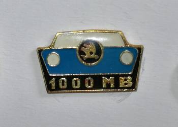 Plakietka przypinka Skoda 1000MB na sprzedaż  Kraków