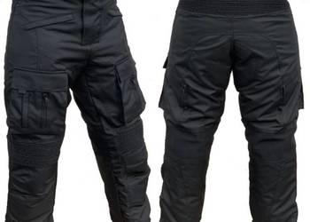 Spodnie motocyklowe czarne ochraniacze podpinka Rozmiarowka, używany na sprzedaż  Witnica