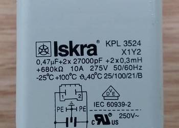 Filtr przeciwzakłócenio.ISKRA KPL3524 Pralki gorenje WA60129, używany na sprzedaż  Gliwice