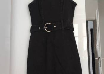 Używany, sukienka dżinsowa czarna na sprzedaż  Biała Podlaska