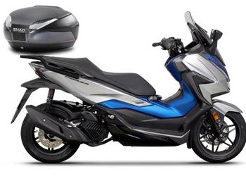 Używany, HONDA FORZA 21-22 KUFER 48L DARK GREY NAKŁADKA z OPARCIEM na sprzedaż  Mrągowo