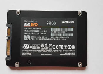 Dysk Samsung 860 EVO 250GB SSD, używany na sprzedaż  Otwock