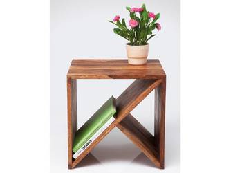 Używany, Kare Design stolik  drewno sheesham zigzag 77787 na sprzedaż  Zamość