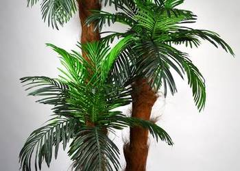 Palma potrójna 2,1m drzewko sztuczne kwiaty palmy, używany na sprzedaż  Wąbrzeźno