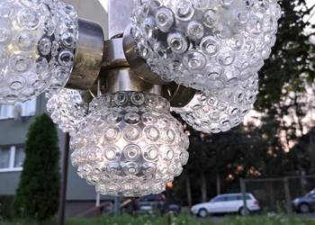 Retro lampa wiszaca z 60 lat firmy Kamenický Šenov nowa lampy sputnik na sprzedaż  Lubań