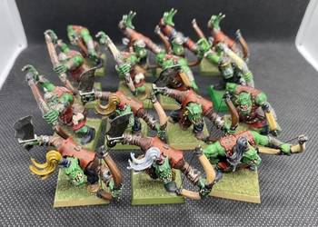 Używany, Warhammer Fantasy Battle Orc Arrer Boyz zestaw 15 figurek plastik na sprzedaż  Gdańsk