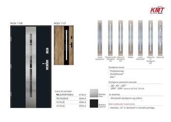 Drzwi KMT 11s7 11s8 54 PLUS 75 PLUS 75 PASSIVE 90 SUPERTHERM, używany na sprzedaż  Szczekociny