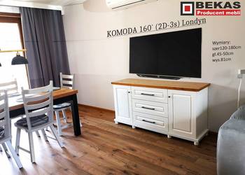 Komoda RTV LONDYN Blatem Dębowym  BEKAS Producent Mebli Stylowych StyLOVE na sprzedaż  Jelenia Góra